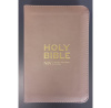 NIV Pocket Latte Bible with Gold Zip 